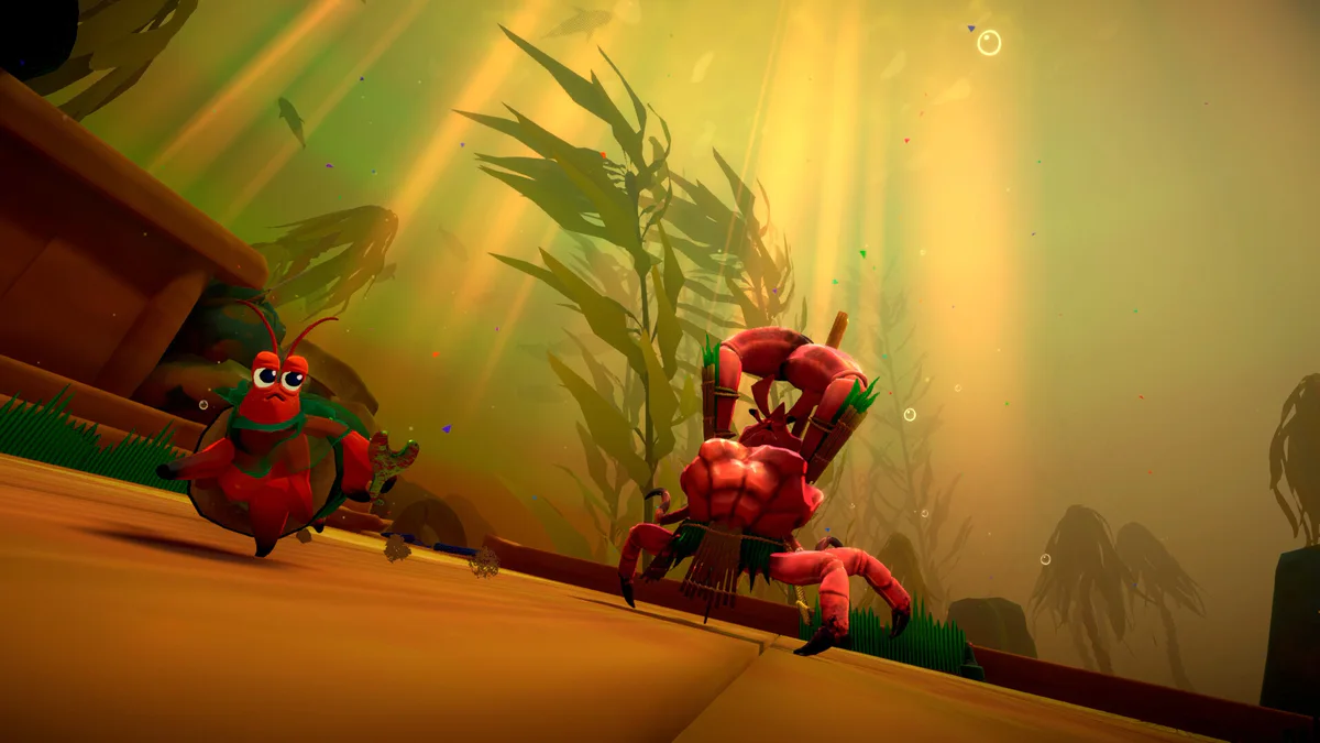 Gameplay screenshot illustrating Another Crab's Treasure