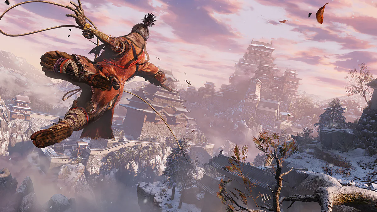 Gameplay screenshot illustrating Sekiro: Shadows Die Twice